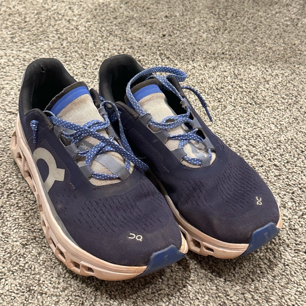 Navy and Blue on running Sneakers